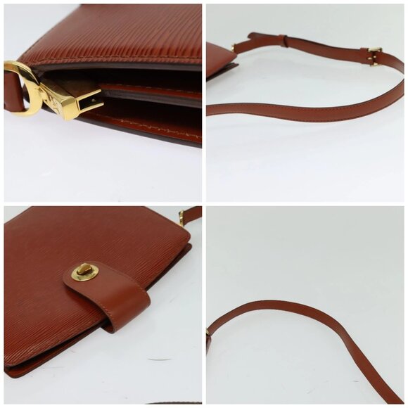 LOUIS VUITTON Epi Capuchin Shoulder Bag Brown M52343 LV Auth 129900 - Picture 16 of 16
